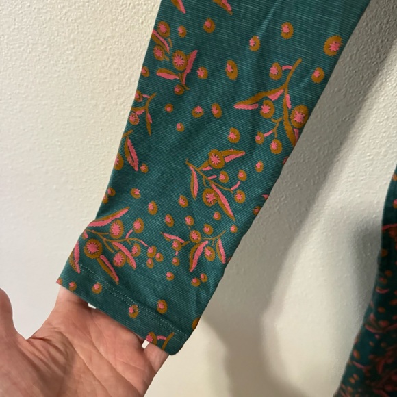 Toad&co Windmere Long Sleeve Samba Jersey Dress Green Jasper Seedpod Print-S - Picture 6 of 11